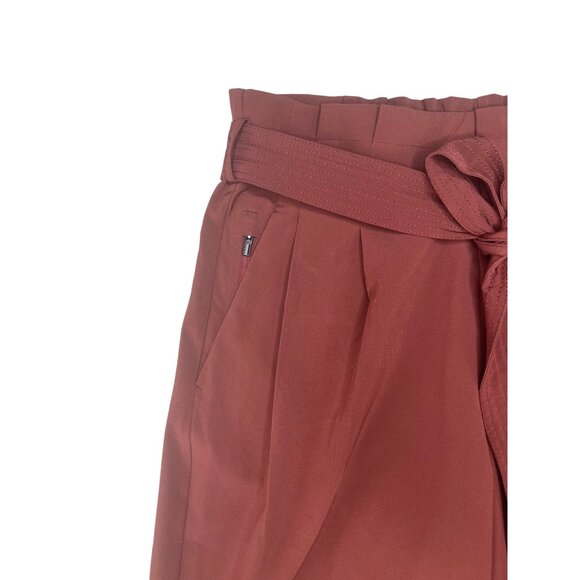 Athleta Skyline Pant II Reddish-Brown Tapered Fit With Tie Waist Size 6P - Picture 14 of 15